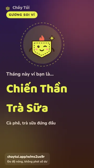 Wallet Mirror card with the title “Bubble Tea Champion”